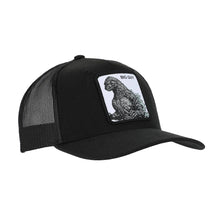 Load image into Gallery viewer, Godzilla Monster In White Square Black Trucker Hat