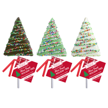 Load image into Gallery viewer, Drizzle Nonpareil Tree Rice Treat Pops