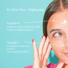 Load image into Gallery viewer, It's Glow Time Glitter Hydrogel Mask: Hydrating
