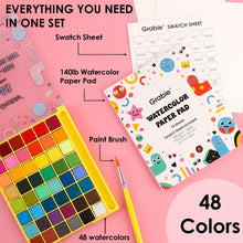 Load image into Gallery viewer, All-In-One Watercolor Set of 48