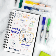 Load image into Gallery viewer, Dual-Tip Notetaking Pen Set Of 6: Vivid Splash