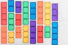 Load image into Gallery viewer, Rainbow Rectangle Pack 18 pc