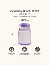 Load image into Gallery viewer, Mush Love Candle & Bracelet Set