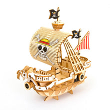 Load image into Gallery viewer, ki-gu-mi One Piece Going Merry Ship Model Wooden 3D Puzzles