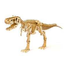 Load image into Gallery viewer, wa-gu-mi T-Rex (Tyrannosaurus) Wooden 3D Puzzle Kit