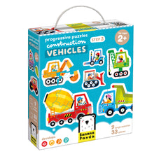 Load image into Gallery viewer, Progressive Puzzles Construction Vehicles