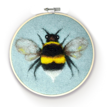 Load image into Gallery viewer, Bee in a Hoop Needle Felting Craft Kit