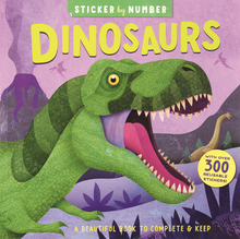 Load image into Gallery viewer, Sticker by Number: Dinosaurs