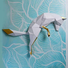 Load image into Gallery viewer, Fox Pounce 3D PaperCraft Origami Wall Art