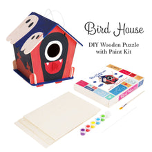 Load image into Gallery viewer, DIY 3D Wooden Birdhouse with Paint Kit