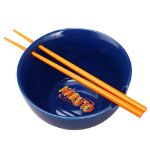 Load image into Gallery viewer, NARUTO CHARACTER POSE 20 OZ. CERAMIC RAMEN BOWL WITH CHOPSTICKS
