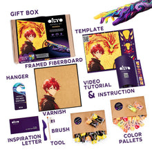 Load image into Gallery viewer, OKTO Manga Elements — Fire — 3D Clay Canvas Kit
