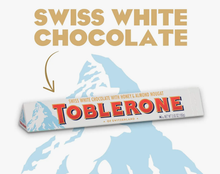 Load image into Gallery viewer, Toblerone Swiss White Chocolate Bars
