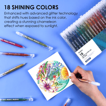 Load image into Gallery viewer, Jumbo Iridescent Glitter Gel Ink Pen Of 18
