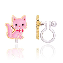 Load image into Gallery viewer, CLIP ON Cutie Earrings- Pink Kitty
