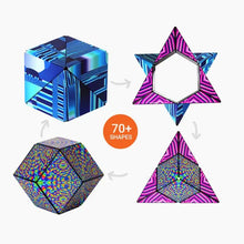 Load image into Gallery viewer, Shashibo Blue Crystal Magnetic Puzzle Cube STEM STEAM MESH

