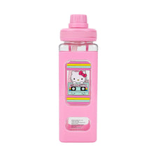 Load image into Gallery viewer, Hello Kitty Cassette Tape 24 oz. Square Plastic Water Bottle

