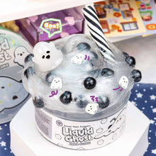 Load image into Gallery viewer, Liquid Ghost Boba Clear Slime
