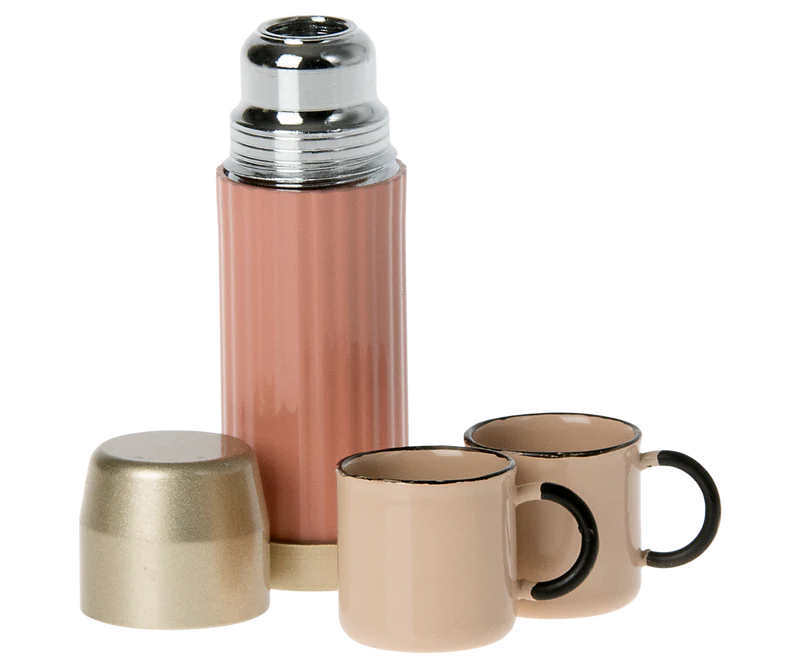 Thermos and cups - Soft coral