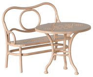 Café set, Mouse, Big - Pale pink