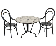 Dining table set w. 2 chairs, Miniature