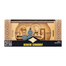 Load image into Gallery viewer, Nordic Longship Secret Puzzle Gift Box
