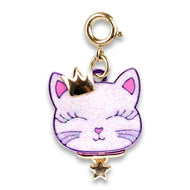 GOLD PRINCESS KITTY CHARM