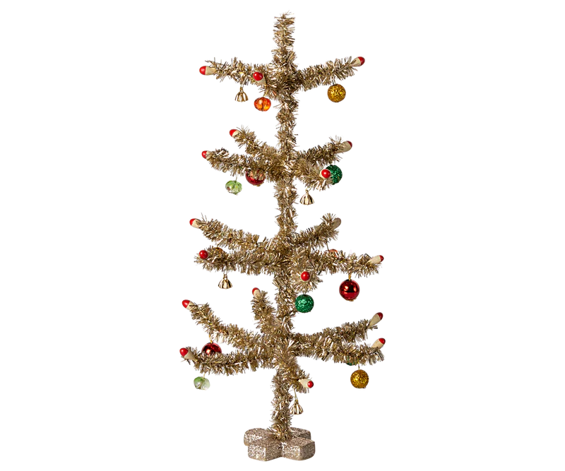 Christmas tree, Gold - Red and green  decoration