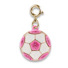 GOLD GLITTER SOCCER BALL CHARM