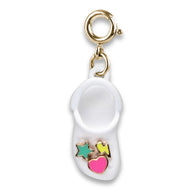 GOLD RUBBER CLOG CHARM