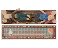 Grandma & Grandpa Mice in Matchbox