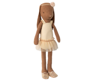 Bunny, Size 2 - Chocolate brown - Ballet  suit and skirt cream