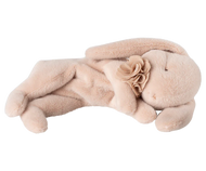 Sleeping bunny plush, Small - Powder