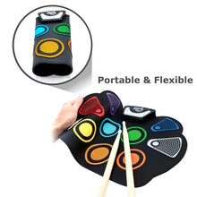 Load image into Gallery viewer, Codedrum - Colored Silicone Pad + Play-By-Color Songbook
