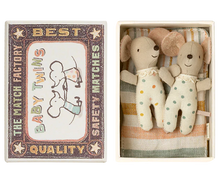 Load image into Gallery viewer, Twins, Baby Mice in Matchbox
