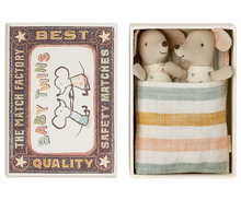 Load image into Gallery viewer, Twins, Baby Mice in Matchbox
