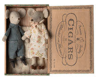 Grandma and Grandpa mice in cigarbox