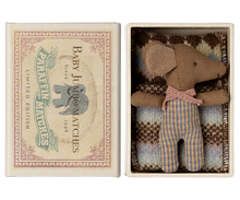 Load image into Gallery viewer, Sleepy wakey baby mouse in matchbox -  Rose
