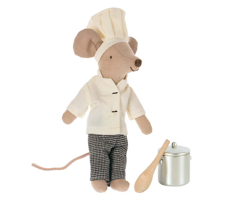 Chef mouse w. soup pot and spoon