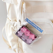 Load image into Gallery viewer, Sparkly Pastel Squishy Jelly Keyring – Fidget Pop Out Series

