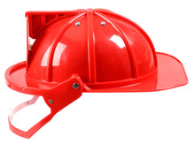 Load image into Gallery viewer, Firefighter Helmet W/Visor: Black / Adj Size

