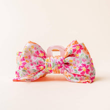 Load image into Gallery viewer, Satin Bow Claw Clip-Secret Garden Pink
