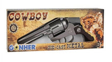 Load image into Gallery viewer, Cowboy Silver Lawman Style 12-Shot Cap Gun 121/0
