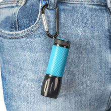 Load image into Gallery viewer, Bright UV LED Flashlight, with Glow-in-the-Dark Rubber Grip
