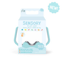 Load image into Gallery viewer, Frosty Blue Sensory Play Jar 

