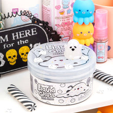 Load image into Gallery viewer, Liquid Ghost Boba Clear Slime
