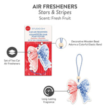 Load image into Gallery viewer, Stars &amp; Stripes Car Air Fresheners
