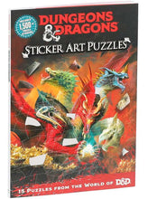 Load image into Gallery viewer, Dungeons &amp; Dragons Sticker Art Puzzles by Steve Behling: Paperback; 80 pages / English
