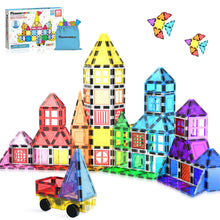 Load image into Gallery viewer, Magnetic Tile With Winows And Doors Building Blocks - 61 Pcs
