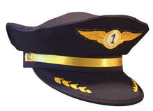 Load image into Gallery viewer, Jr. Airline Pilot Cap, Adj Youth Size

